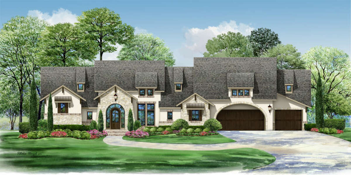 A rendering showcases Towne Lake's Southern Living Home.