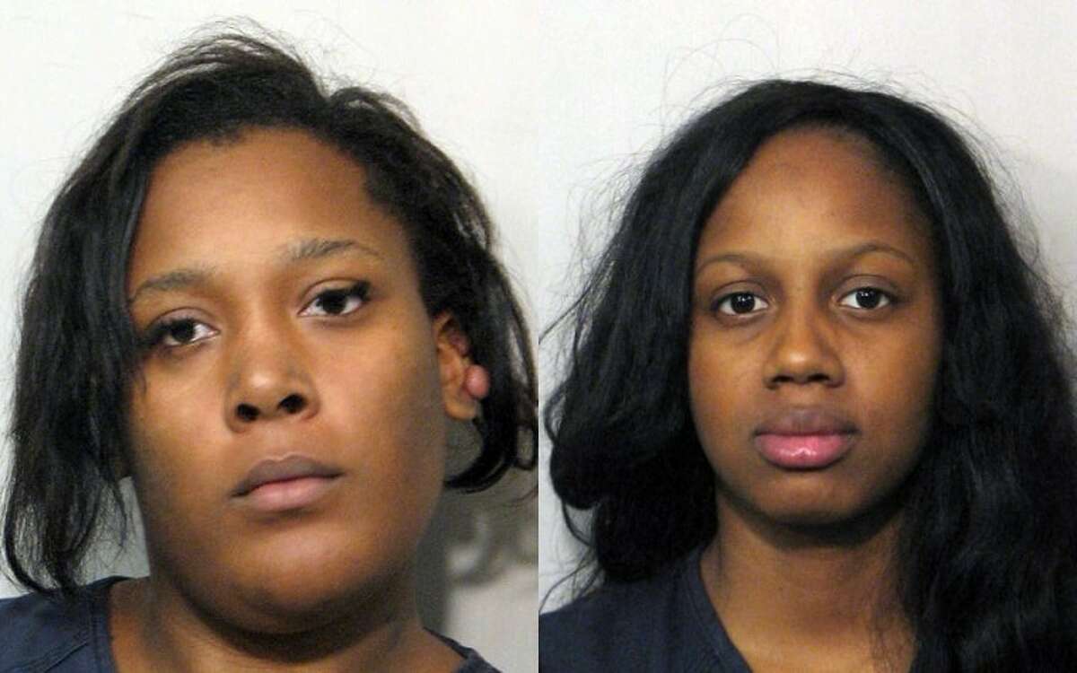 Angelic Harris, 18, (left) and Chrishonta Richard, 17, (right) both of Houston, were arrested yesterday for a pepper spray attack in a Target parking lot on Nov. 12.