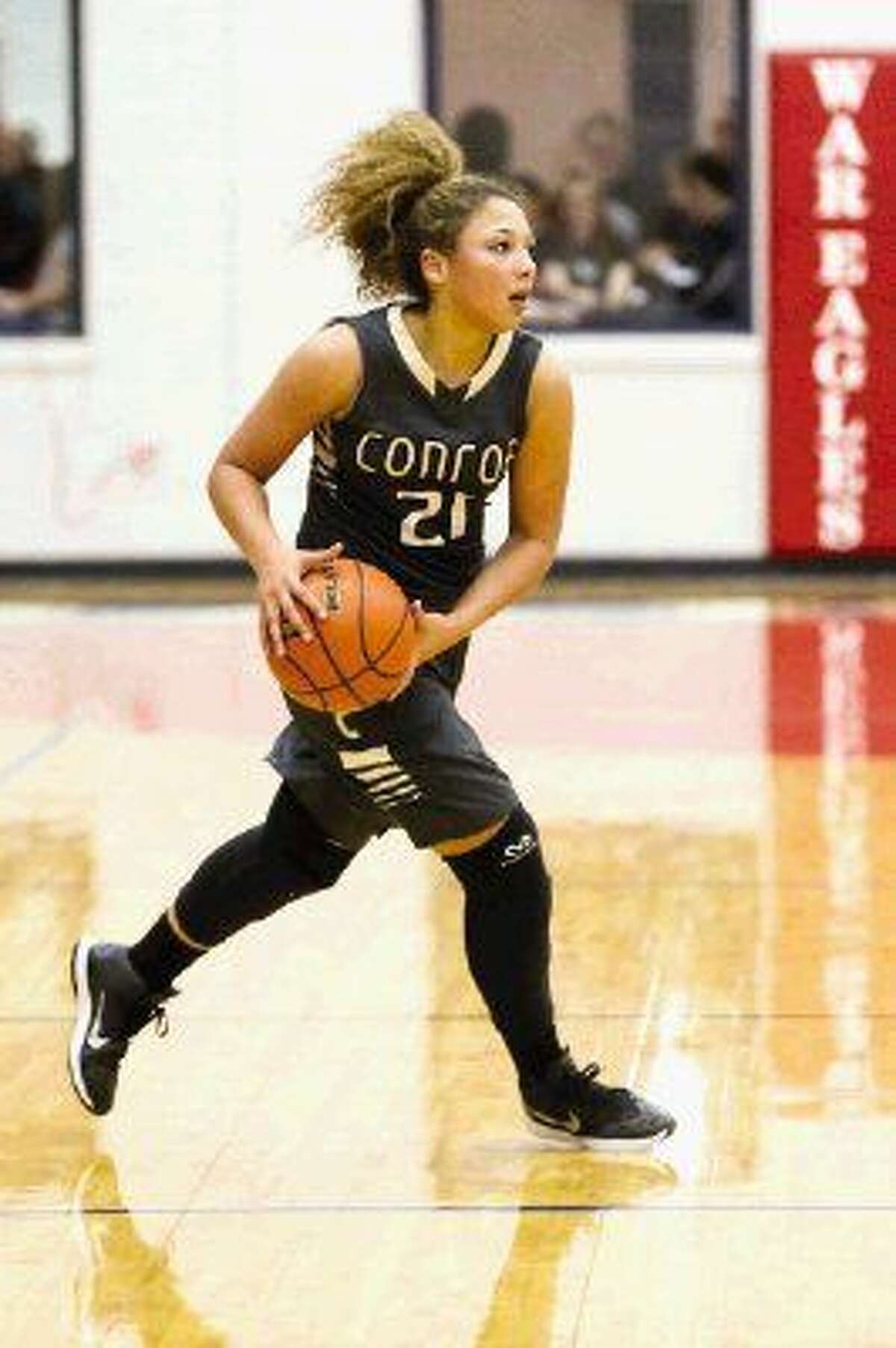 Conroe’s Jordan Allen is The Courier’s Co-Defensive Player of the Year.