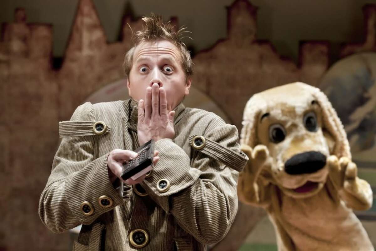 Ryan Schabach is Buttons in Panto Pinocchio currently onstage at Stages Reperatory Theatre.
