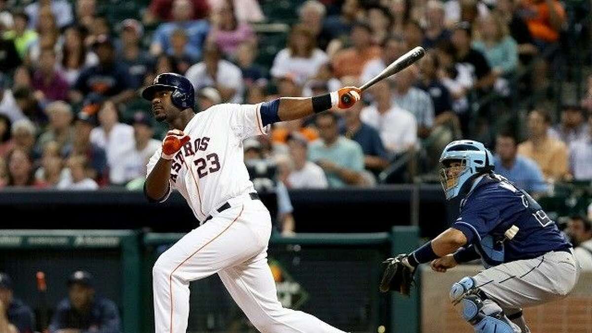 Houston Astros’ Chris Carter hit 37 home runs last year.