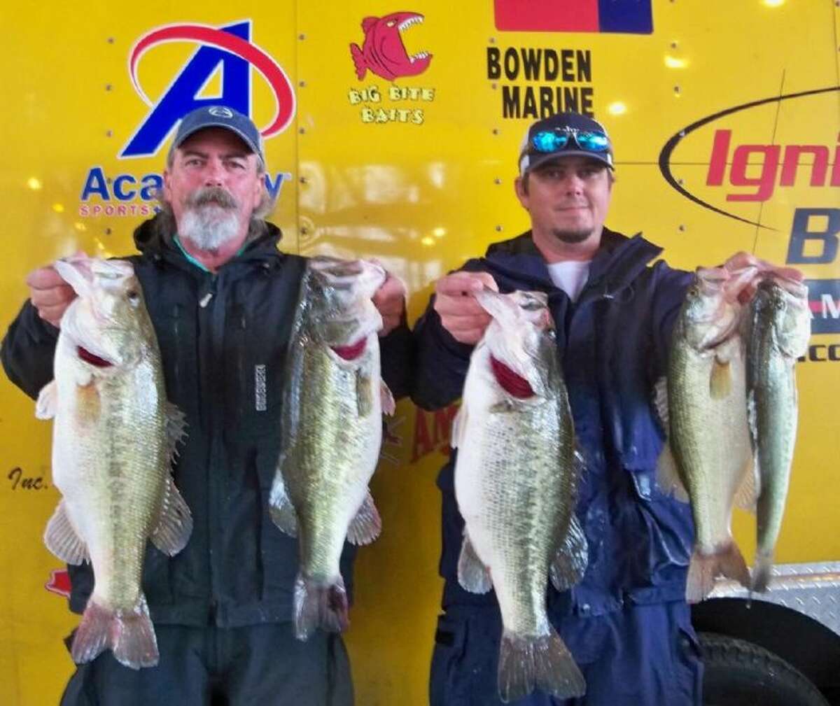 Bo and Jason Harrell won the Ignition Bass Team Tournament No. 3 on Sunday with a five-fish stringer weight of 22.8 pounds.