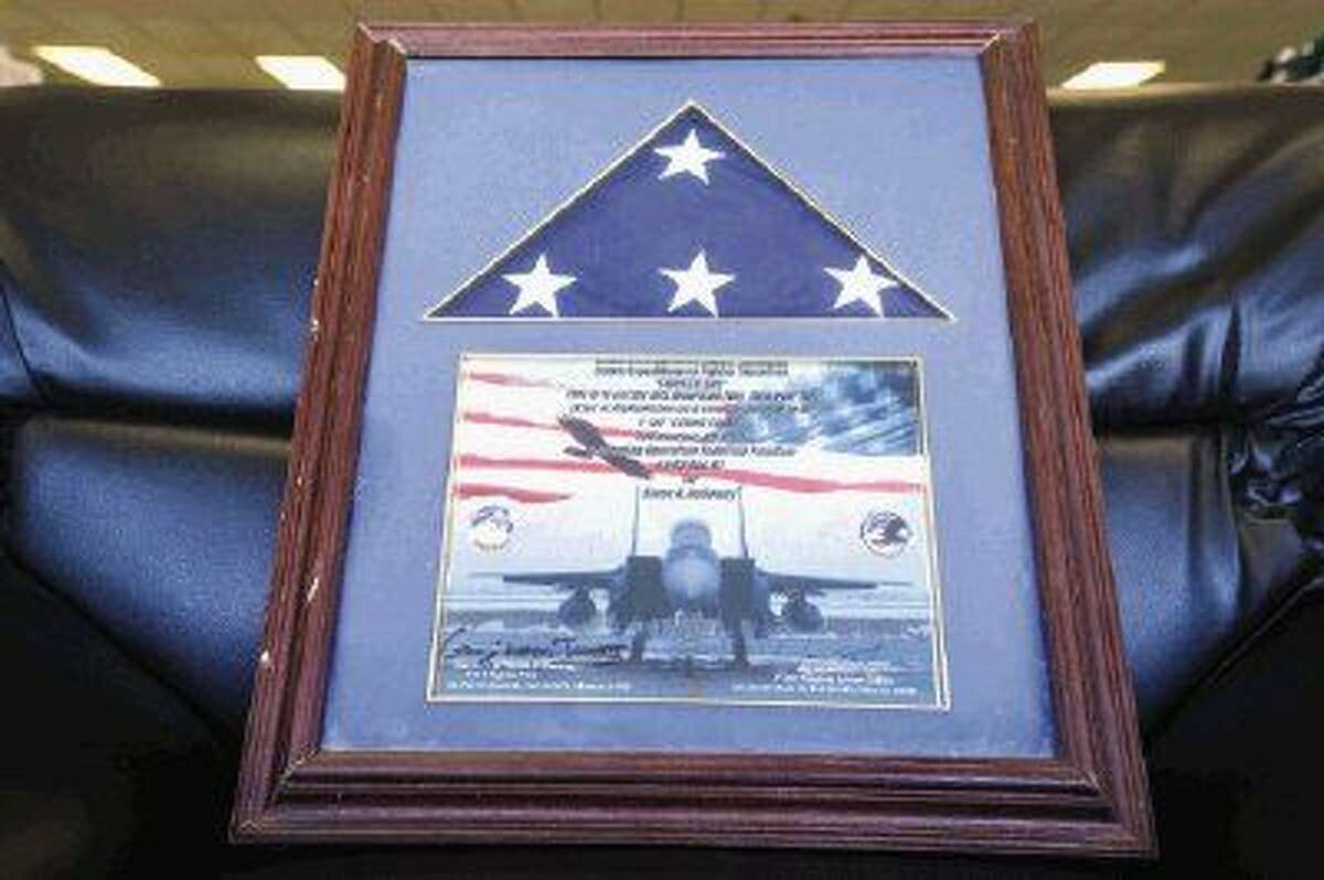 A U.S. flag found in Nitby Resale Superstore by Melissa Mize will be returned to an Air Force lieutenant colonel whose name is on the flag.