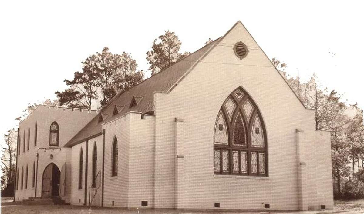 The First Presbyterian Church of Conroe was founded in April 1939. Members met at David Crockett High School, now Travis Intermediate School, until their brick church building was constructed at the corner of San Jacinto and Dallas Streets. Now the building serves as the Vineyard Church.