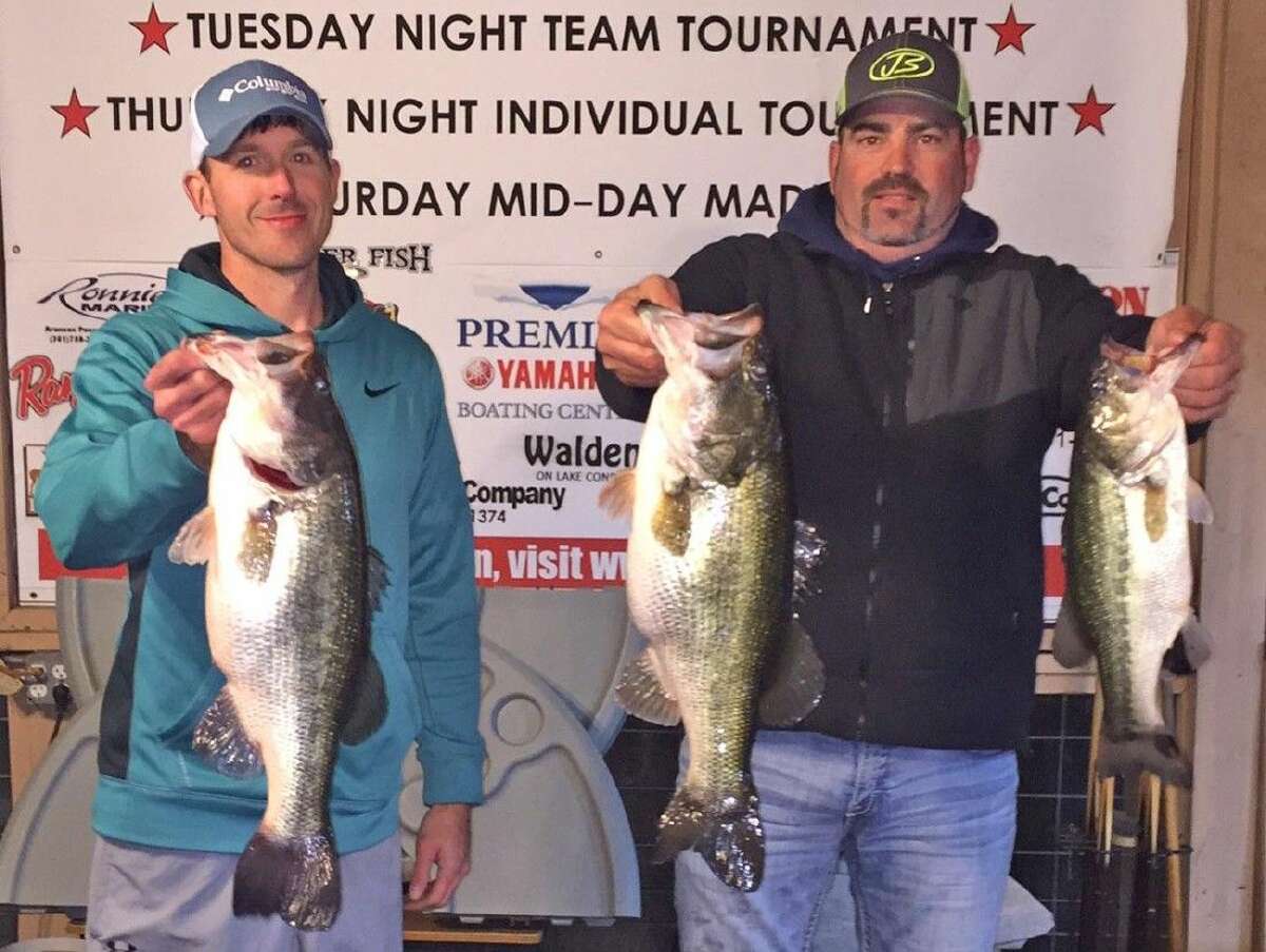 Joe Byrd and Brad Lanier came in first place in the CONROEBASS Tuesday tournament with a total stringer weight of 16.72 pounds.