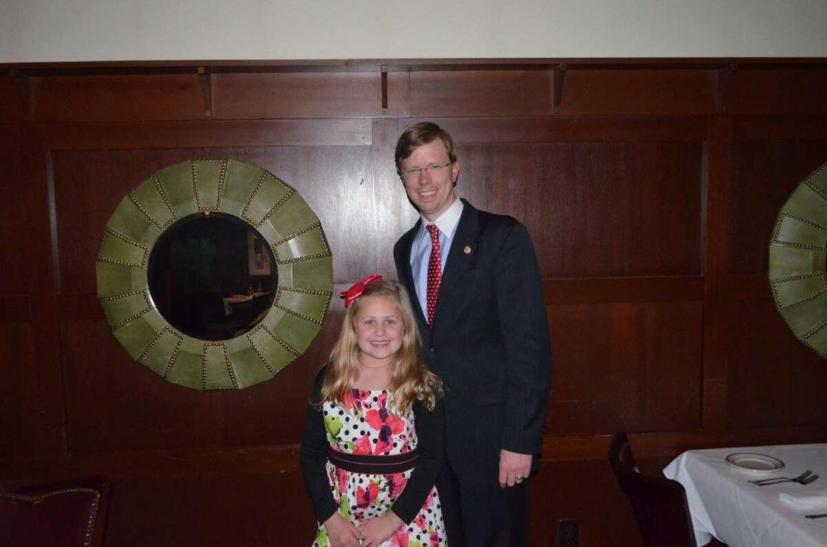 Sophie Satterwhite joined State Rep. Will Metcalf for dinner during the 84th Legislature in Austin. The 8-year-old Turner Elementary student served as an Honorary Page in the 84th Legislature.