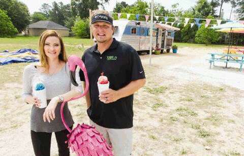 Landscaper S Funky Flamingo Snow Cone Co Takes Flight In Magnolia