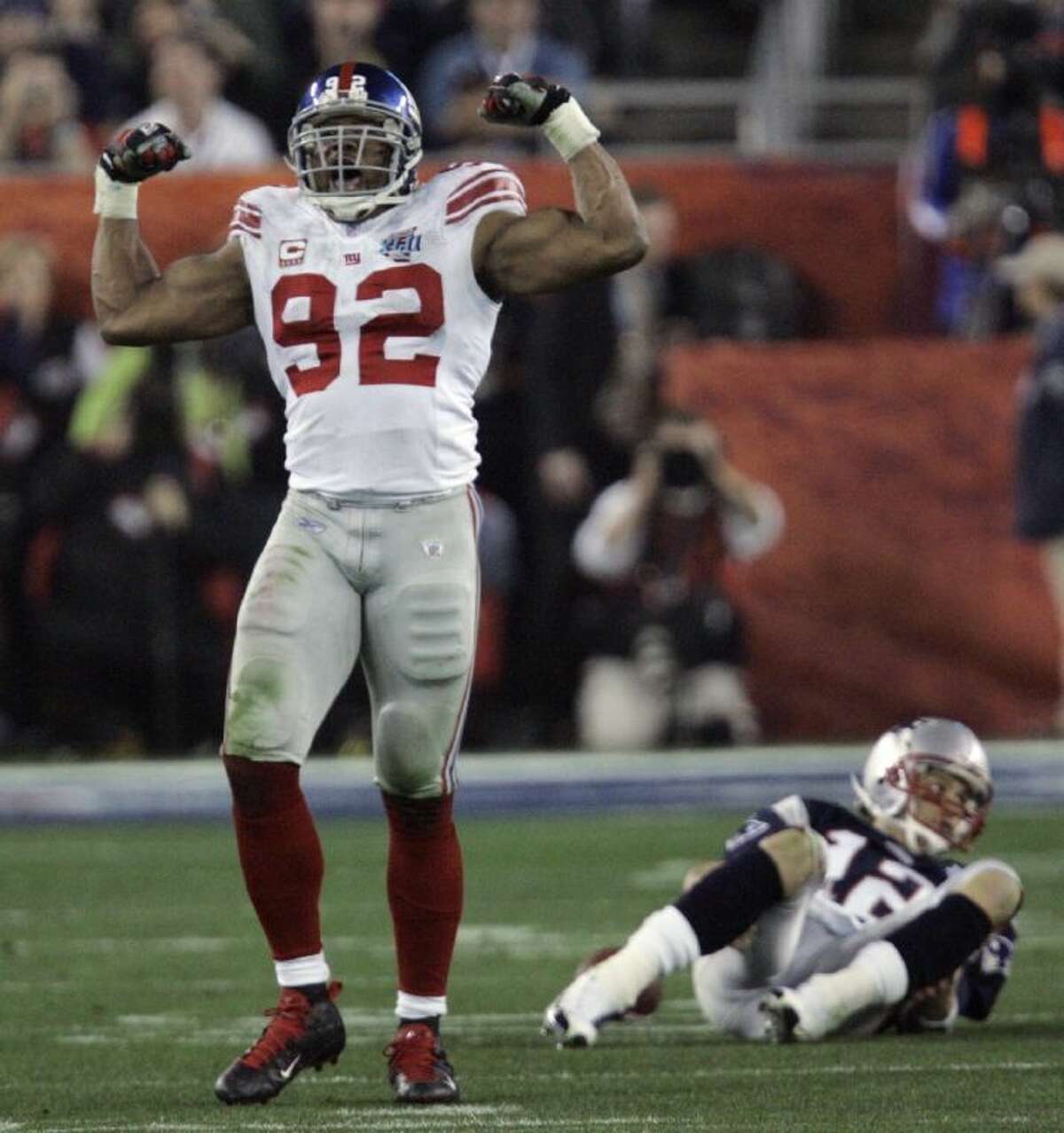 Where does Michael Strahan rank among Giants greats?