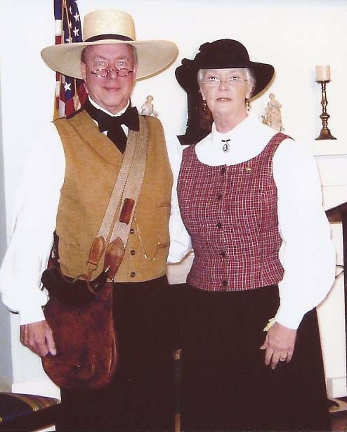 Eric and Glenda Sandifer of Baytown will bring the characters of Frank and Cynthia Hardin to life on Oct. 26-27 for tours being conducted by the Liberty County Historical Society.