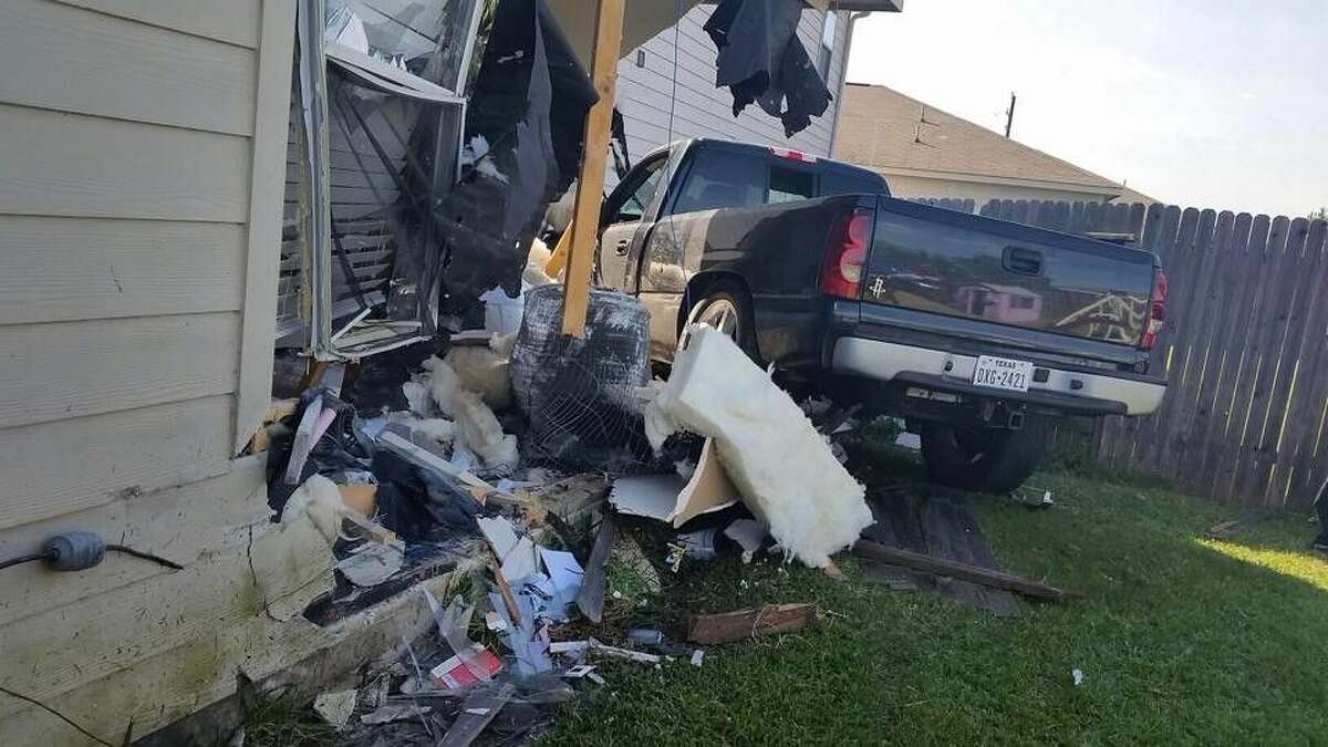 A truck drove through part of a home after apparently losing control of the vehicle, eventually striking the residence near the intersection of Guadalupe River and Nueces River Loop in South Montgomery County.