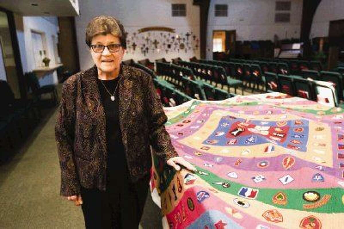 Historic afghan on display at Quilty Pleasures