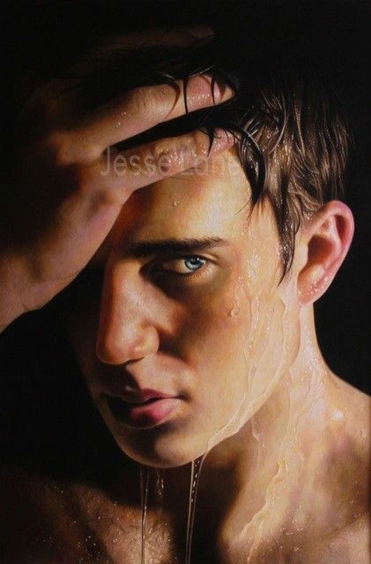 The pictured art was the top winner at the Sept. 26 Conroe Art League competition. The colored pencil painting by Jesse Lane, titled, “Resolve,” won Best of Show.