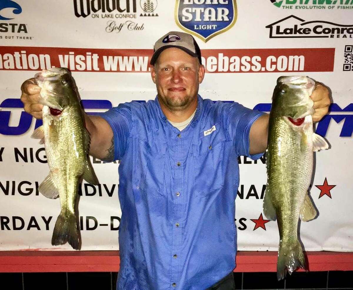 Jason Clark came in second place in the CONROEBASS Thursday tournament with a total stringer weight of 4.80 pounds.