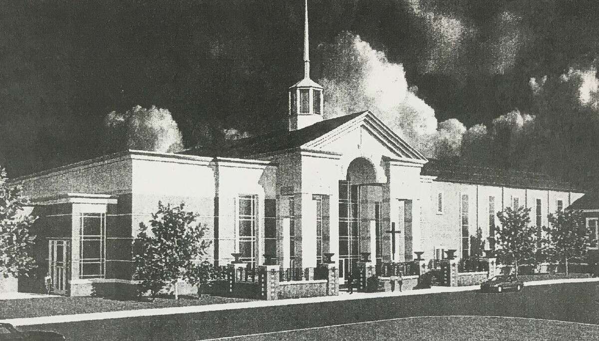A rendering of the First Baptist Church in 2000 as the church was set to be renovated.