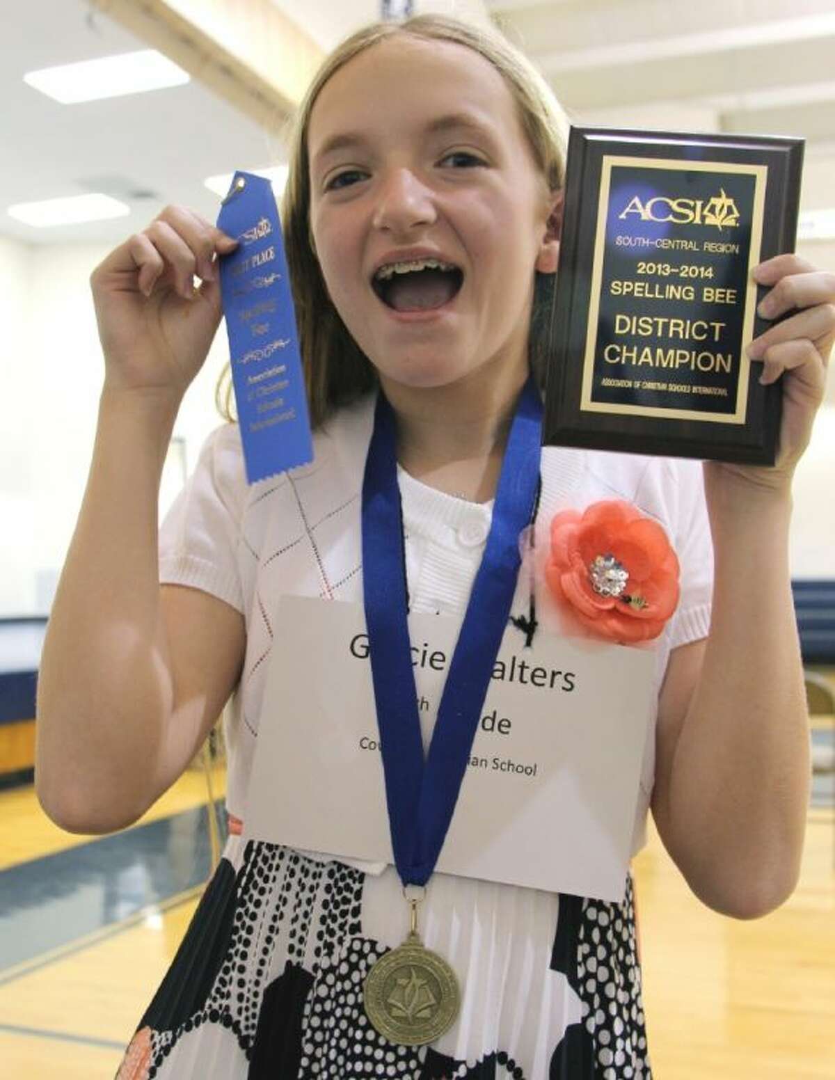 Covenant Christian student Gracie Walters advances to ACSI National Spelling Bee Saturday in Dallas.