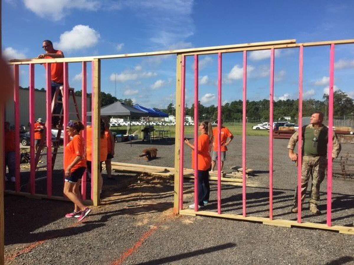 Home Depot employees help build MCSO training center.