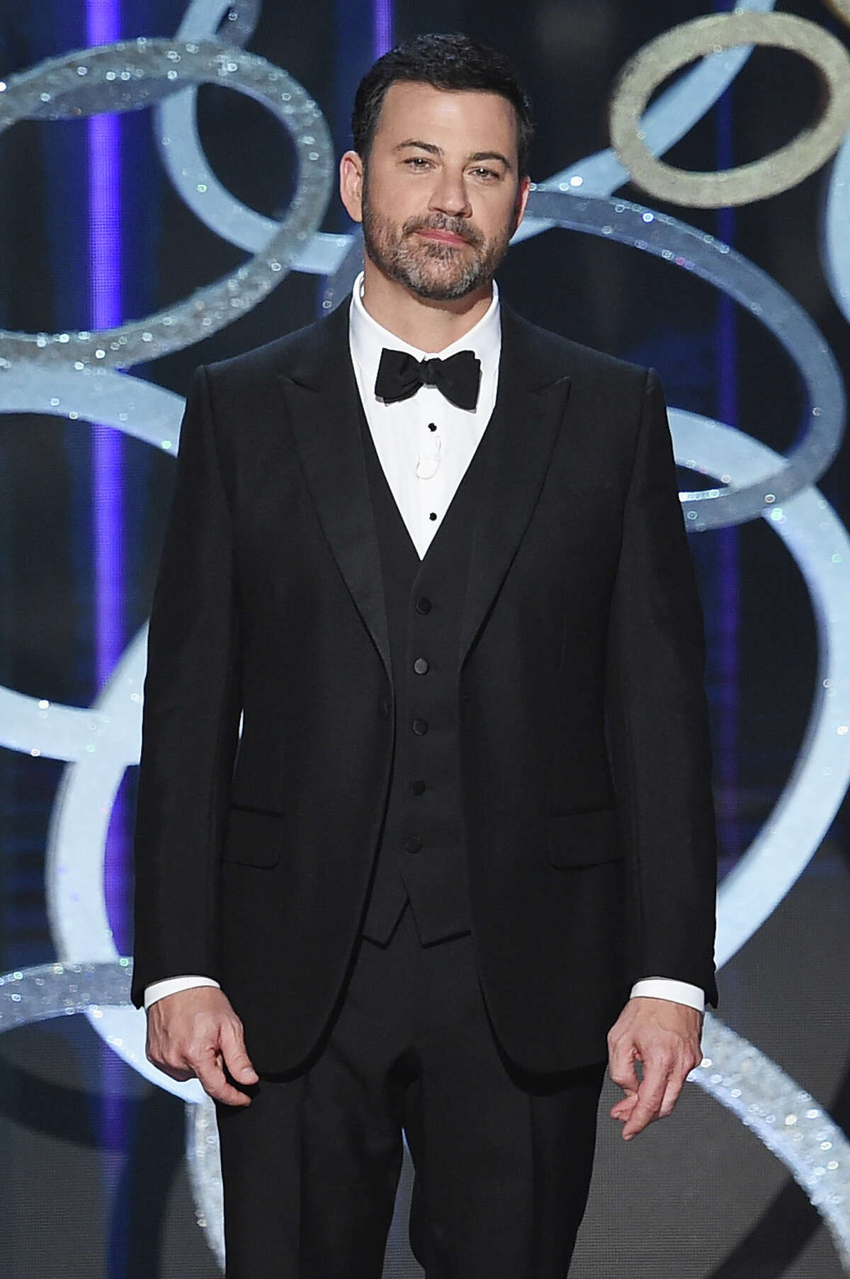 LOS ANGELES, CA - SEPTEMBER 18: Host Jimmy Kimmel speaks onstage during the 68th Annual Primetime Emmy Awards at Microsoft Theater on September 18, 2016 in Los Angeles, California.