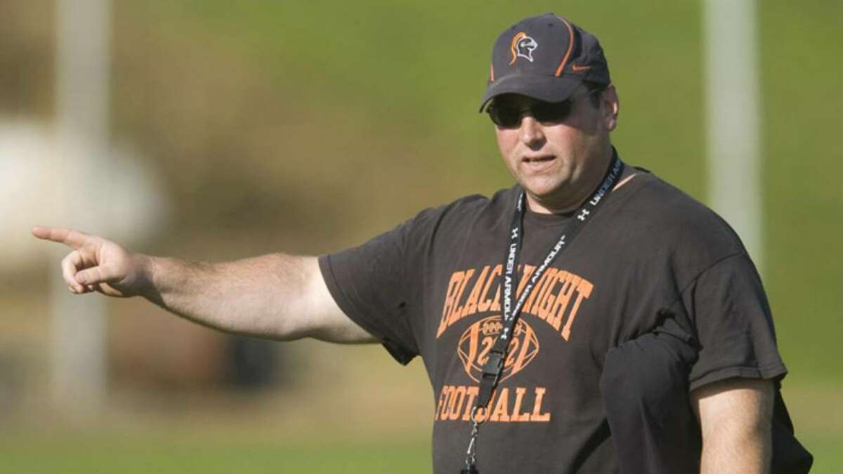 Head coach Kevin Jones during a Stamford High School varsity football practice at Stamford High School in Stamford, Conn. on Friday, Sept. 4, 2009.