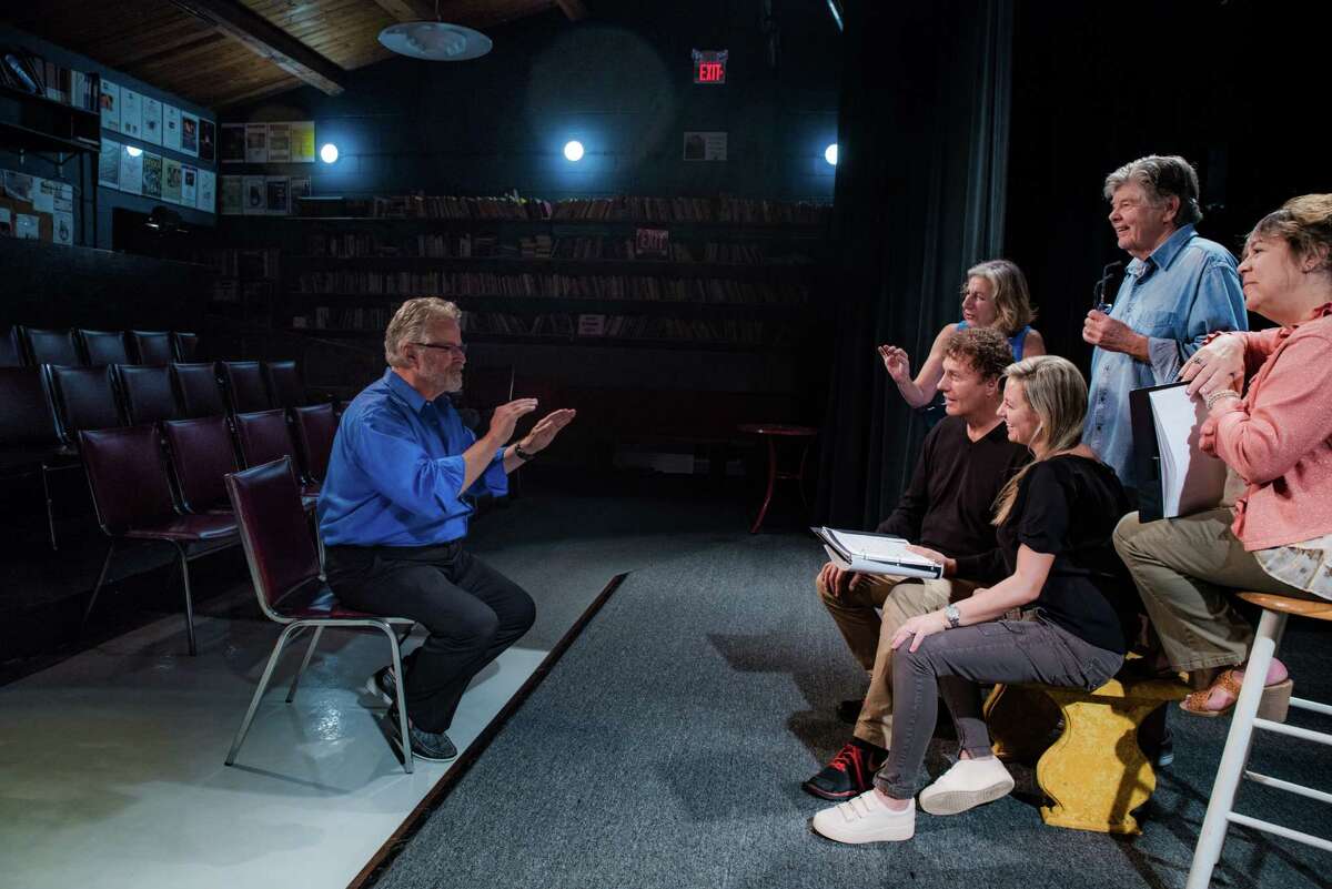 Mark Graham directs actors at the Theater Artists Workshop in Norwalk on a new production in the works.