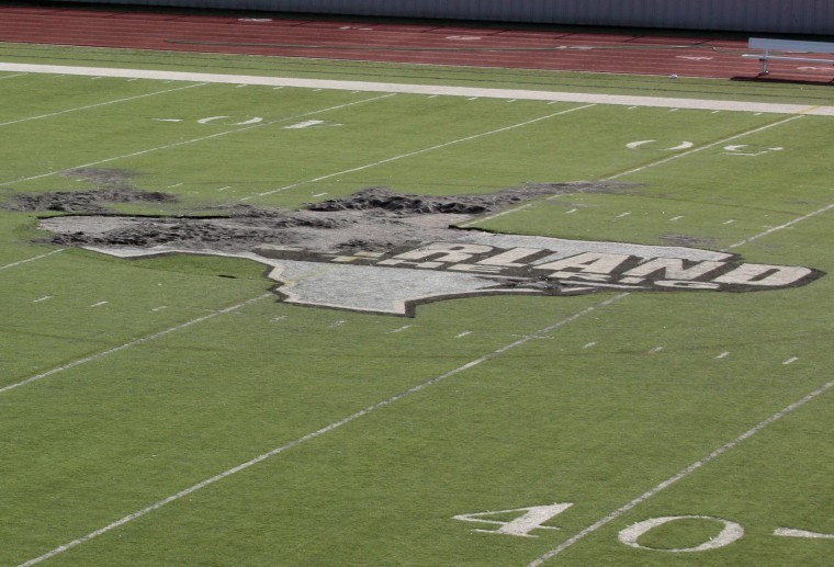 Pearland high school football stadium vandalized