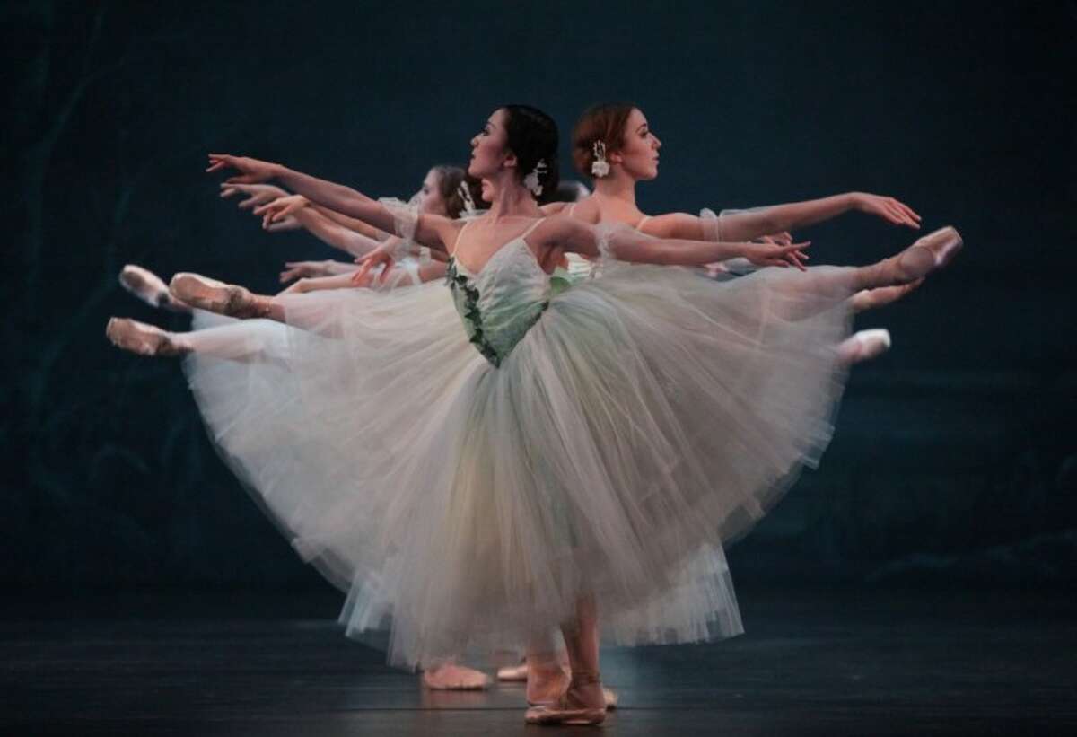 Nao Kusuzaki and artists of Houston Ballet perform in “Giselle” performed at The Cynthia Woods Mitchell Pavilion on May 4.
