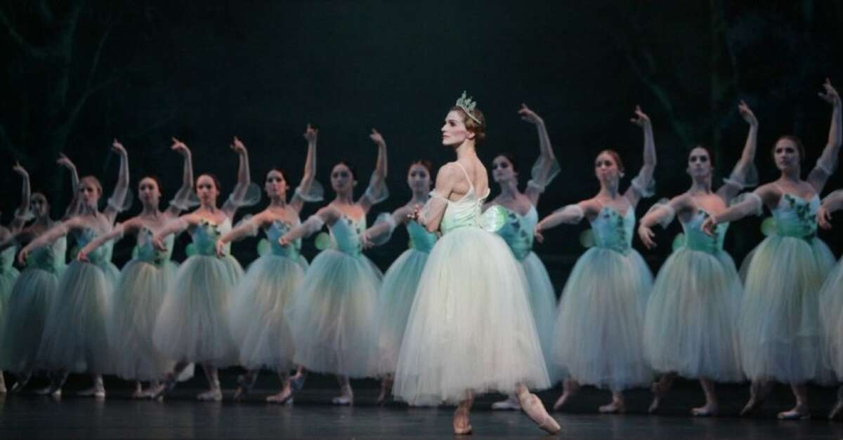 Kelly Myernick and artists of Houston Ballet perform “Giselle” at The Cynthia Woods Mitchell Pavilion on May 4.