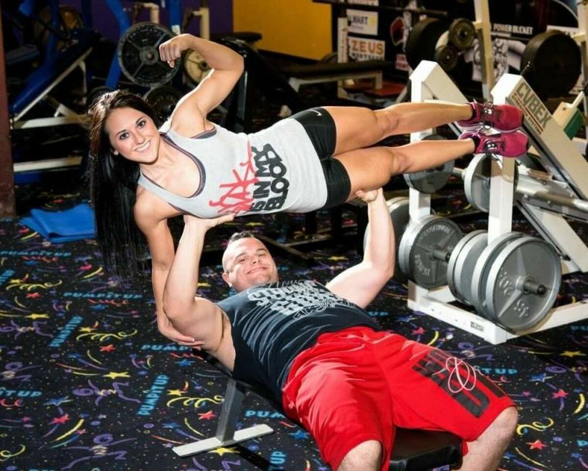 Mandie Walters of Tarkington recently won third place in a state fitness competition and is preparing for a national competition in July. Her fiance, John Sullivan of Splendora, holds many powerlifting titles and is on the path to more.