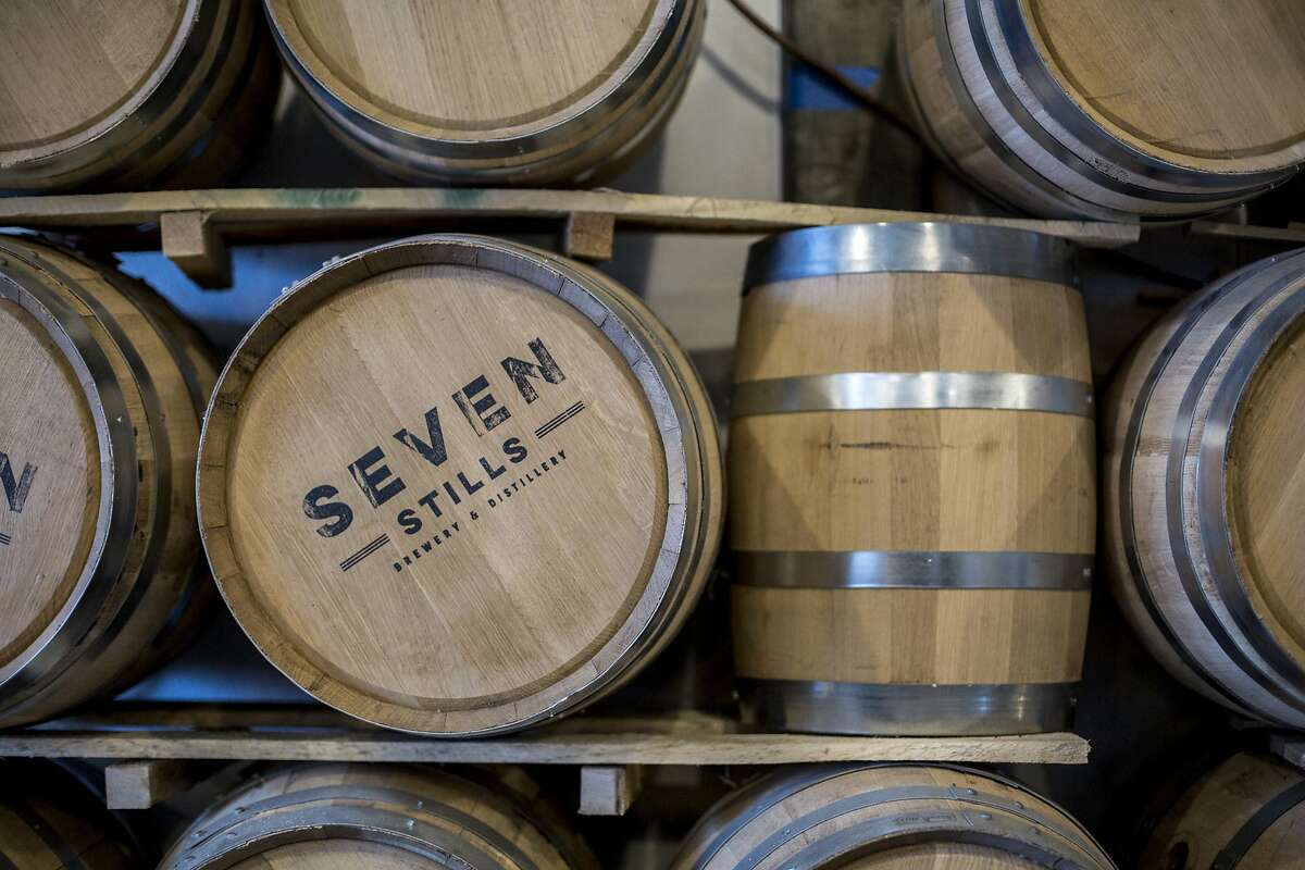 The barrels at Seven Stills on Friday, Sept. 30, 2016 in San Francisco, Calif. Seven Stills is a brewery and whiskey distillery in the Bayview neighborhood.