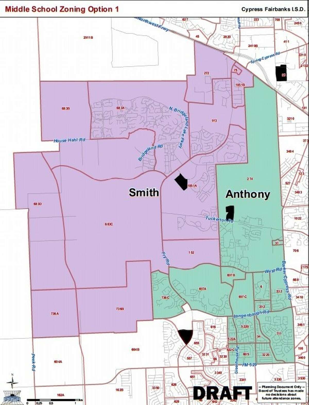 Cy Fair ISD Boundary Map