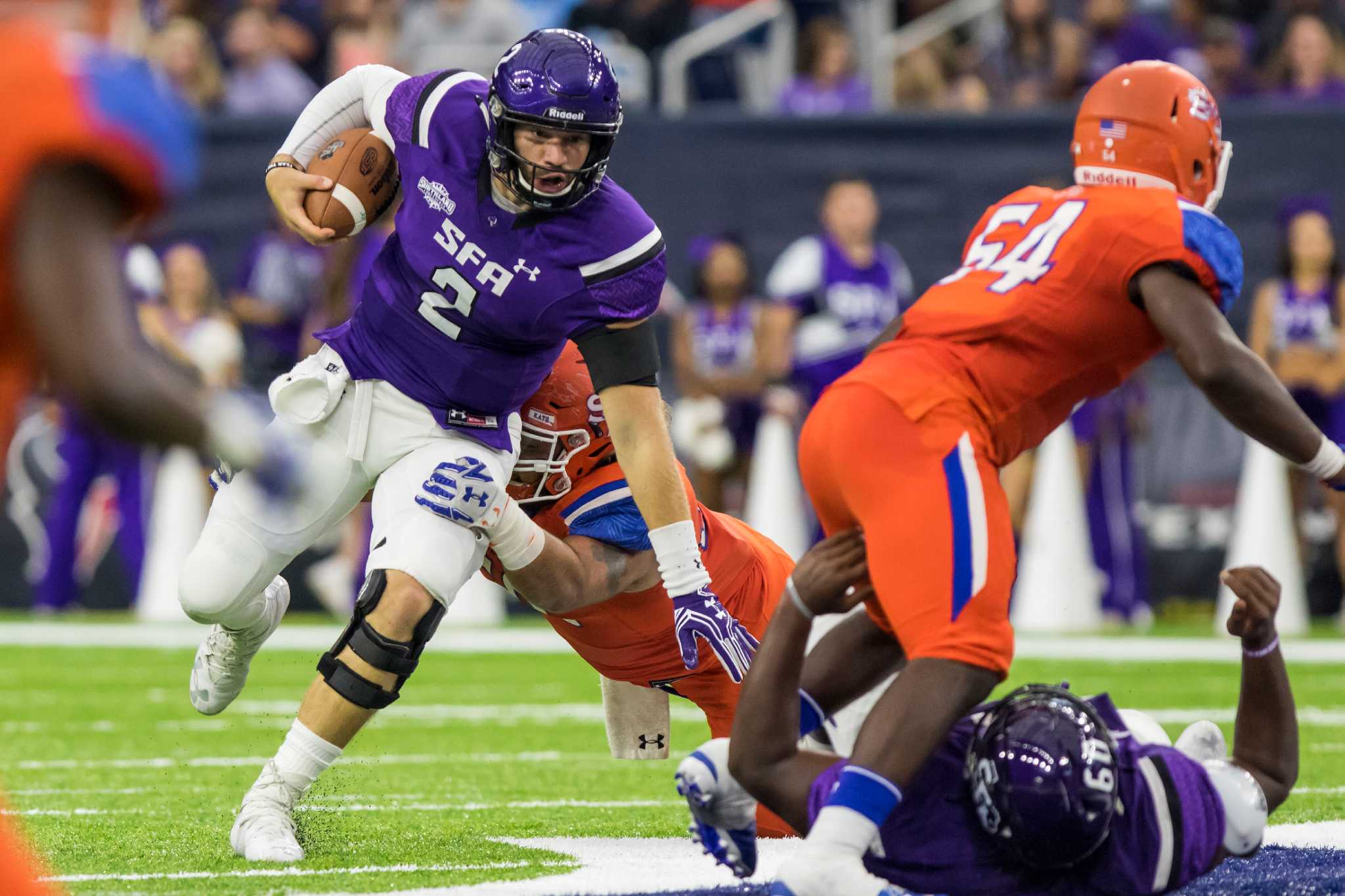 ExStephen F. Austin QB Zach Conque upbeat about outlook as Texans