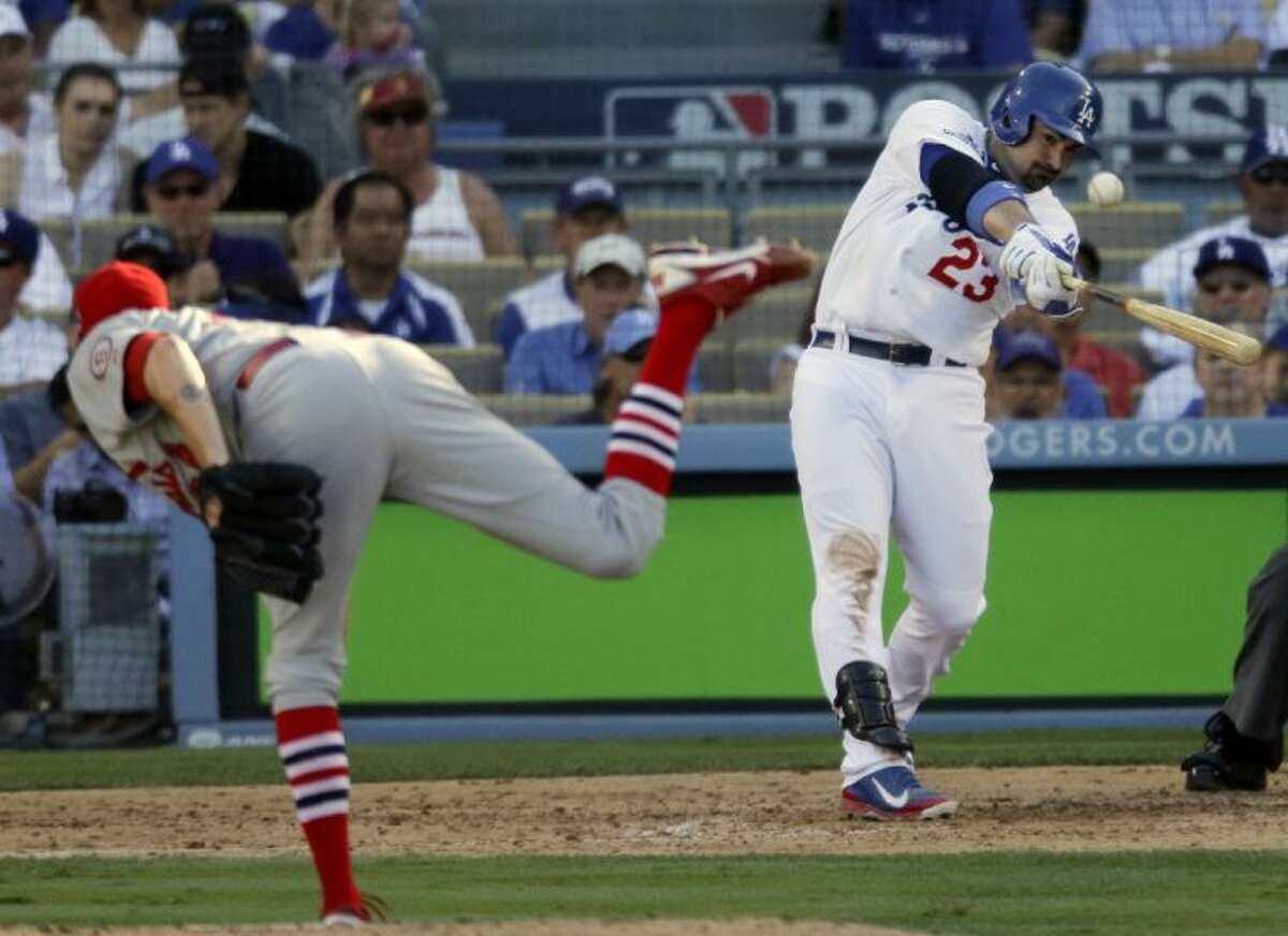 World Series: Adrian Gonzalez at Dodger Stadium before Game 2