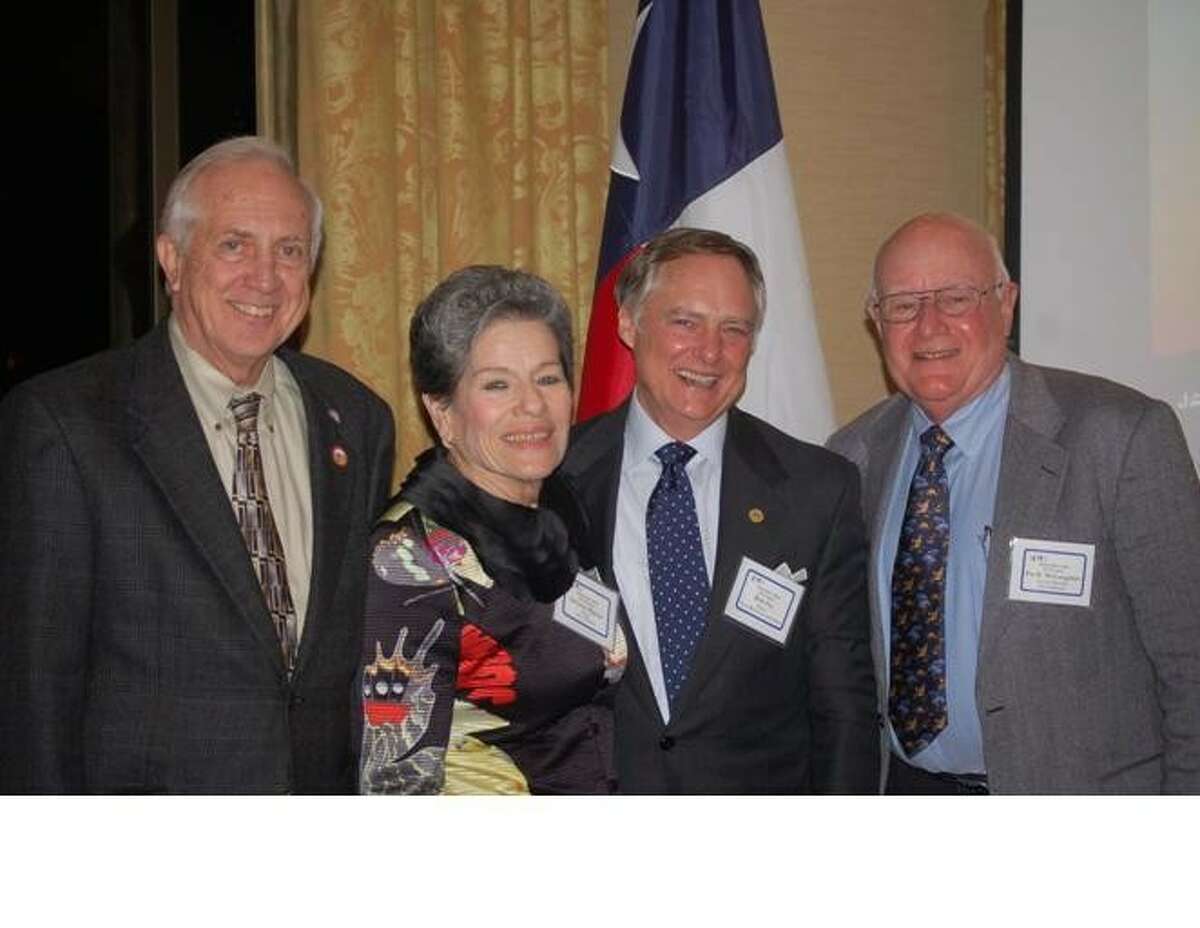 From left are Cecil Willis of Stafford, Delores Martin of Manvel, Bob Fry of West University Place and Pat McLaughlan of Bellaire. Martin and Fry represent Home Rule Cities on the H-GAC Board of Directors, while Willis and McLaughlan are alternates.