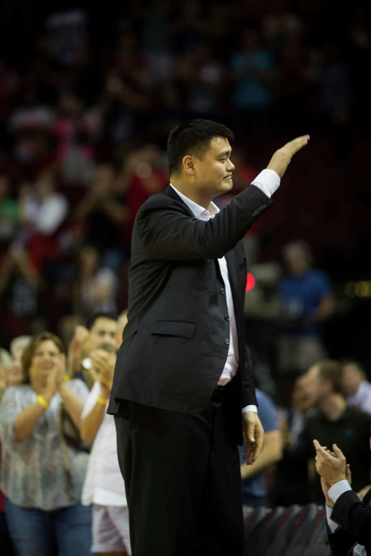 Former Rockets player Yao Ming returns to Houston as owner