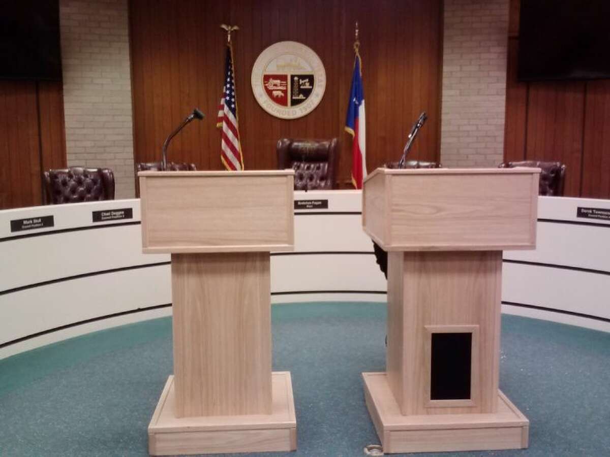 The TPCCA donated two podiums to the Tomball Police Department on Jan. 27 at its beginning of the year meeting.