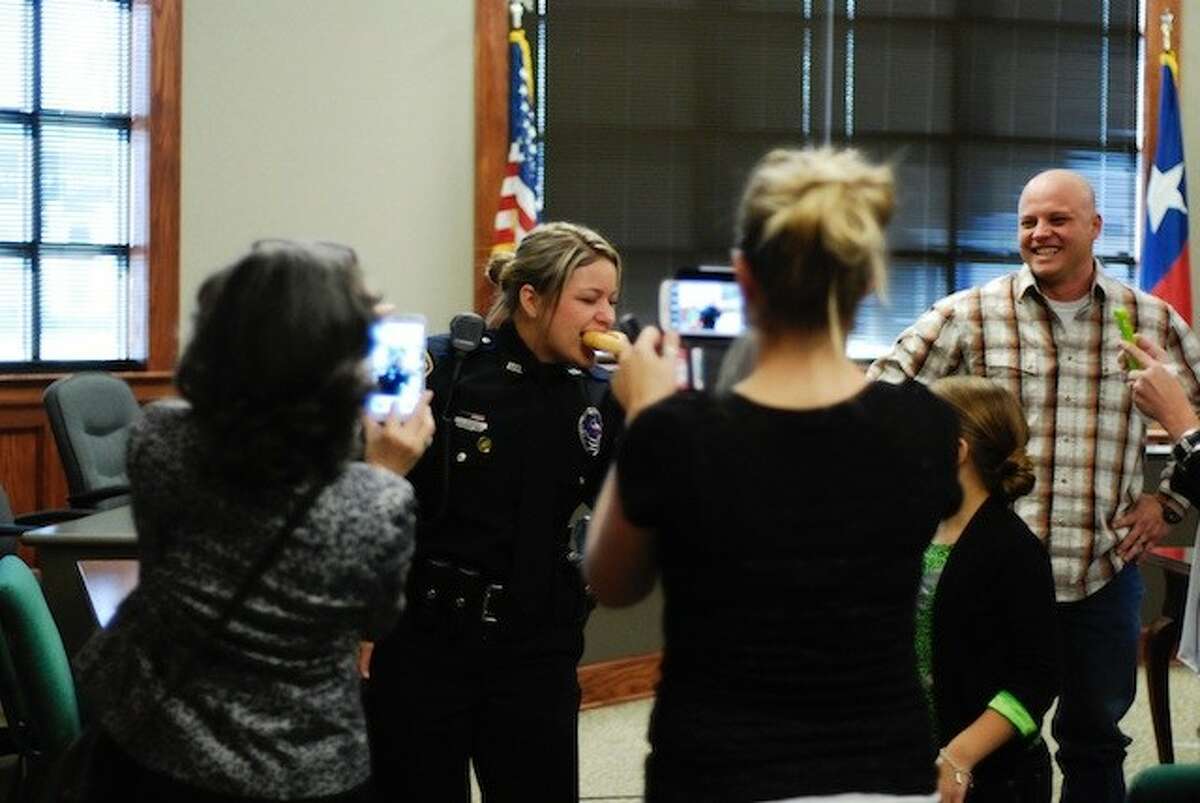 Two police officers take oath at Liberty City Hall