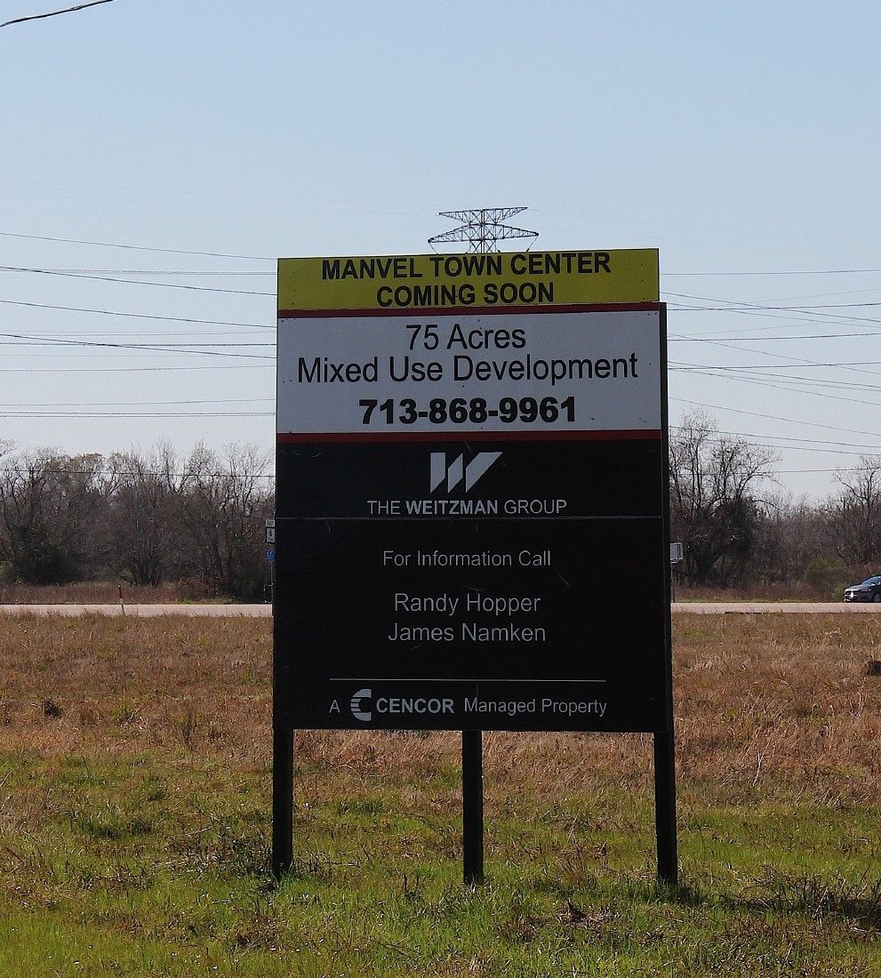Manvel Town Center coming to intersection of 288 and Highway 6
