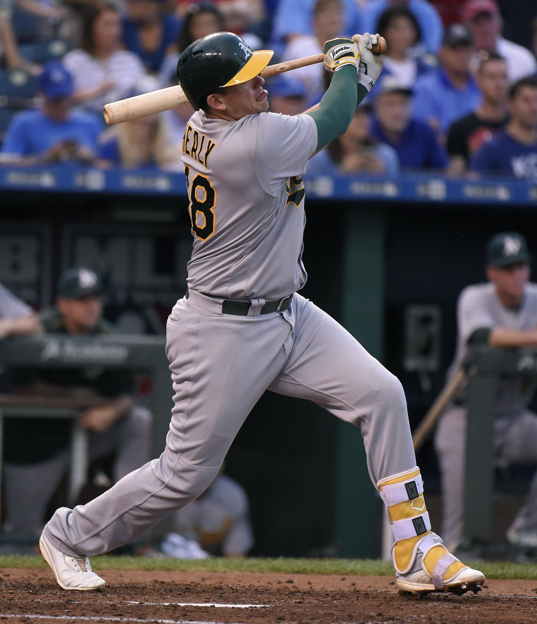 A’s Ryon Healy gets Rookie of Month honors in AL