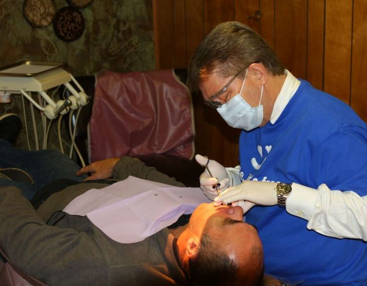 Dr. Vic Uhrenholdt, DDS, of Cleveland Family Dentistry, saw patients throughout the day on Friday, April 4, when his office hosted the Dentistry From the Event.