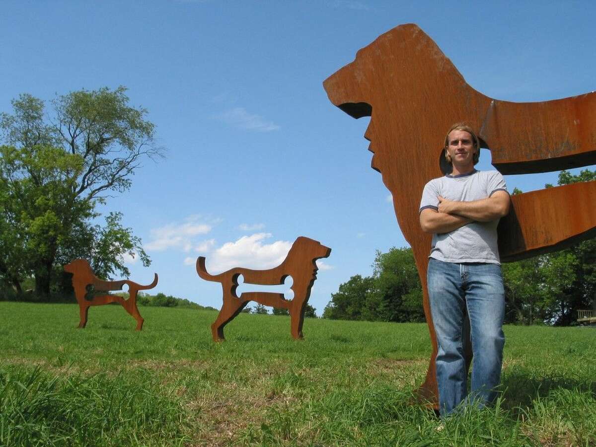 “The Big Dog Show” will appear in Imperial, Sugar Land’s newest master-planned community, April 1 - 15 and Sienna Plantation, April 15 - 30. Rogers’ signature piece is a collection of 20, free-standing dogs made of a weathered, Cor-Ten steel. The dogs stand eight feet tall and ten feet wide.