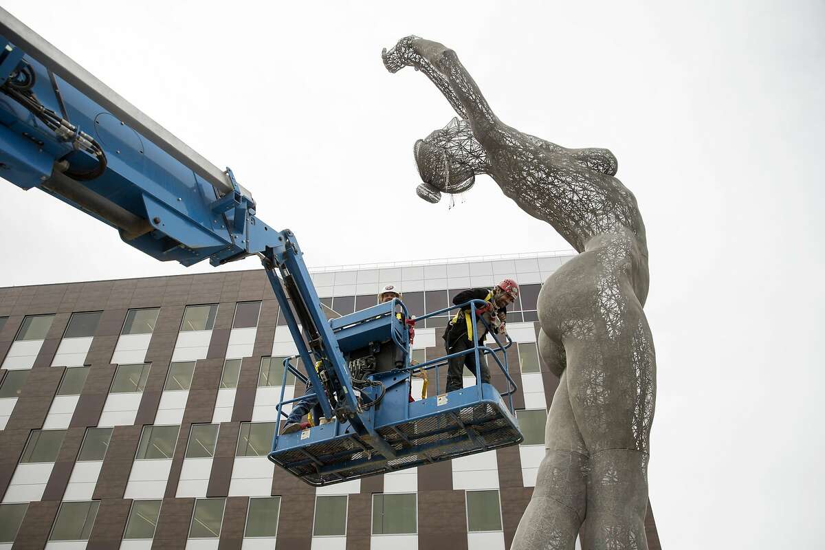 A giant nude statue in California is stirring controversy