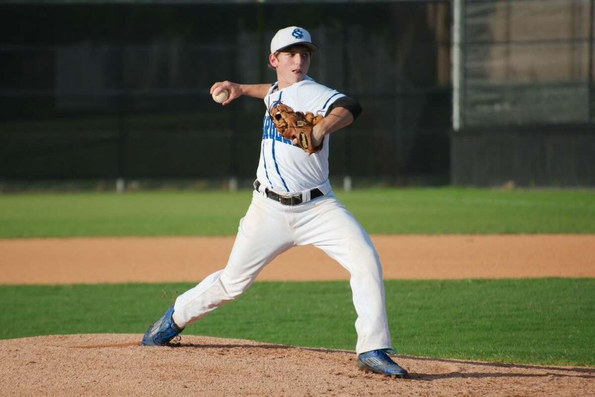 Clear Springs' Itchy Burts (2) pitched a complete-game four-hitter Tuesday night against Friendswood.