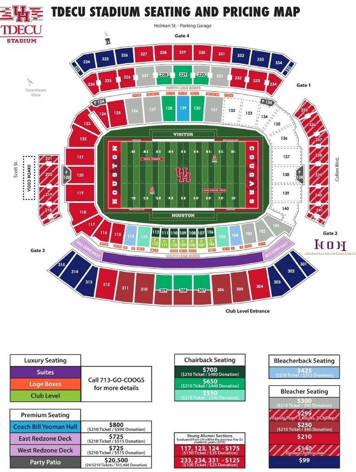 COUGAR FOOTBALL: 2015 University of Houston football season ticket ...