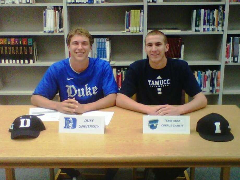 A Cool Draft Creek S Cosart Griggs Taken By Red Sox Cubs - jake cosart left and tanner griggs are shown on national signing day two years