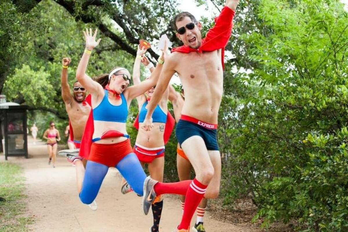 A Rice Village running club shows that undies are super cool during the Hot Undies Run, which will be June 28.