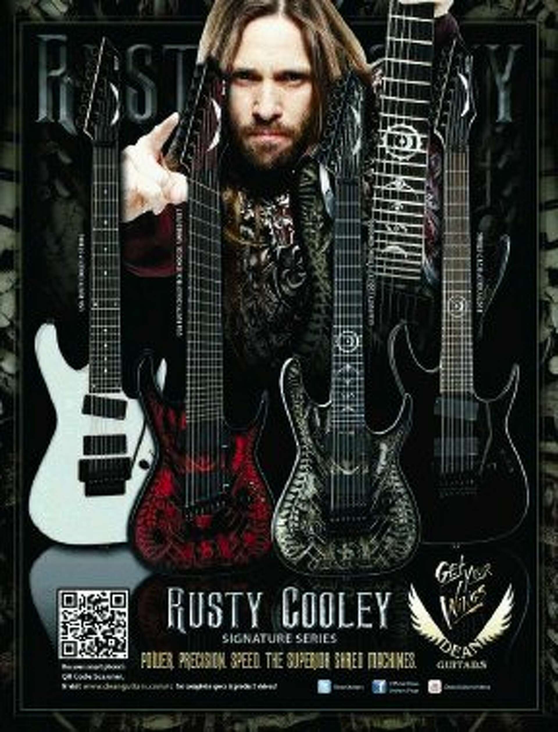 Guitar legend Rusty Cooley to appear at June 27 Hermes Music event