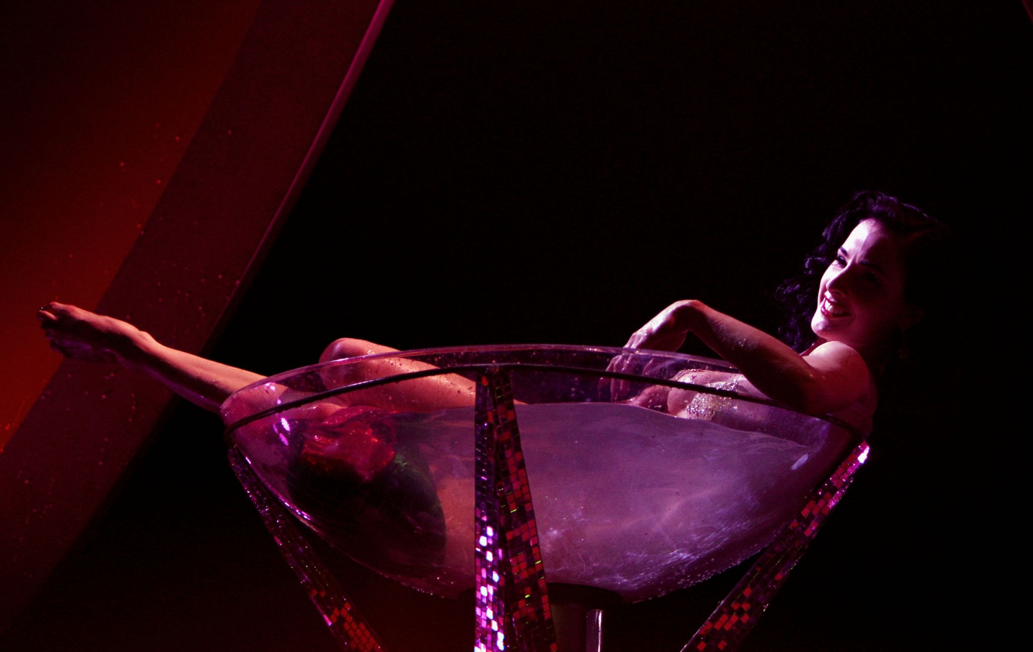 Burlesque Dancers Martini Glass
