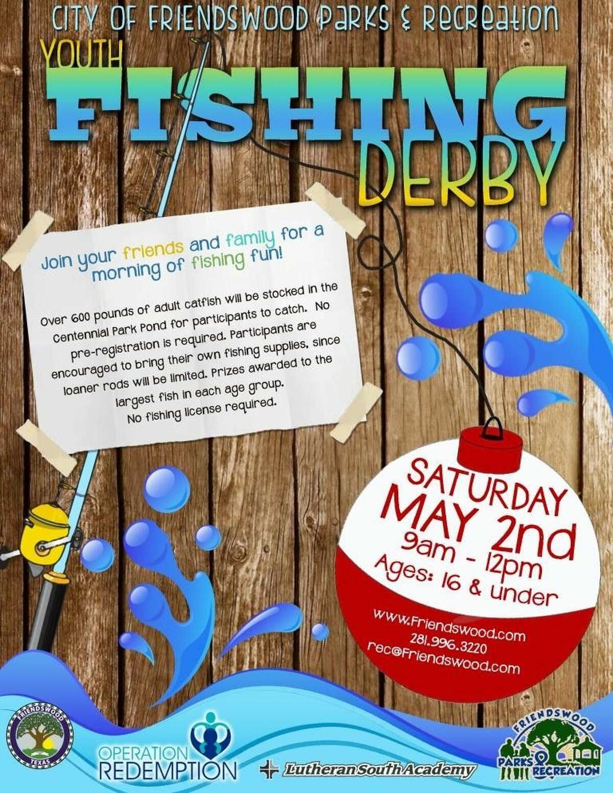Get hooked on Friendswood's Youth Fishing Derby
