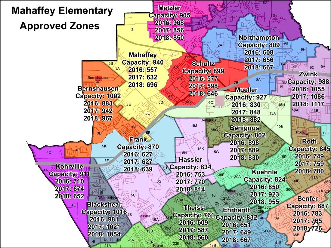 Th Klein ISD Board of Trustees approved the zoning plan for Mahaffey Elemen...