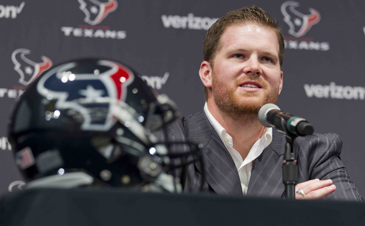 NFL Texans introduce Osweiler, Miller, Bergstrom, Allen