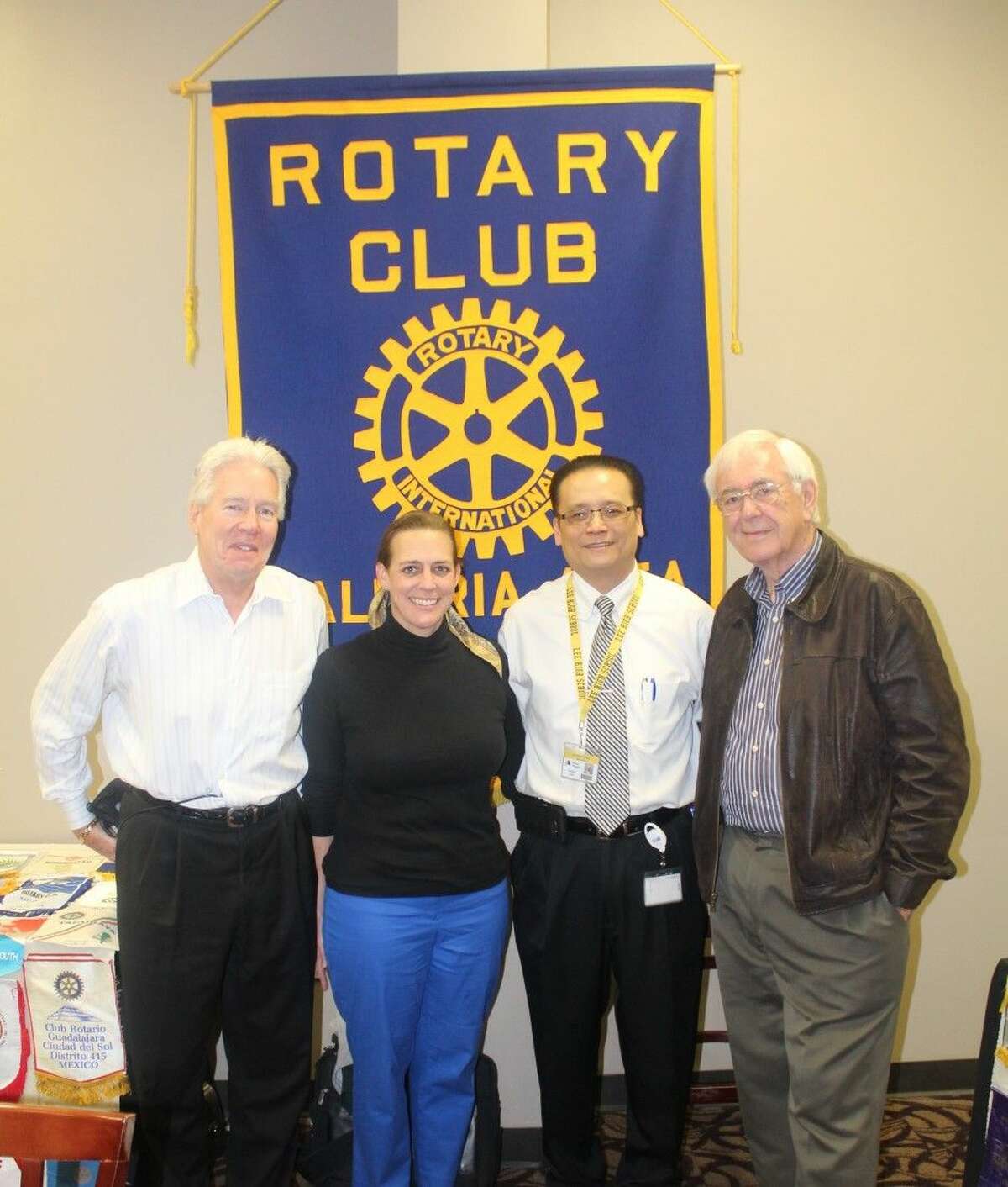 From left, GRC President Chuck Finnell; GRC member Gretchen Kasper-Hoffman; Lee HS Principal Jonathan Trinh; and GRC Director Graham Sharp.